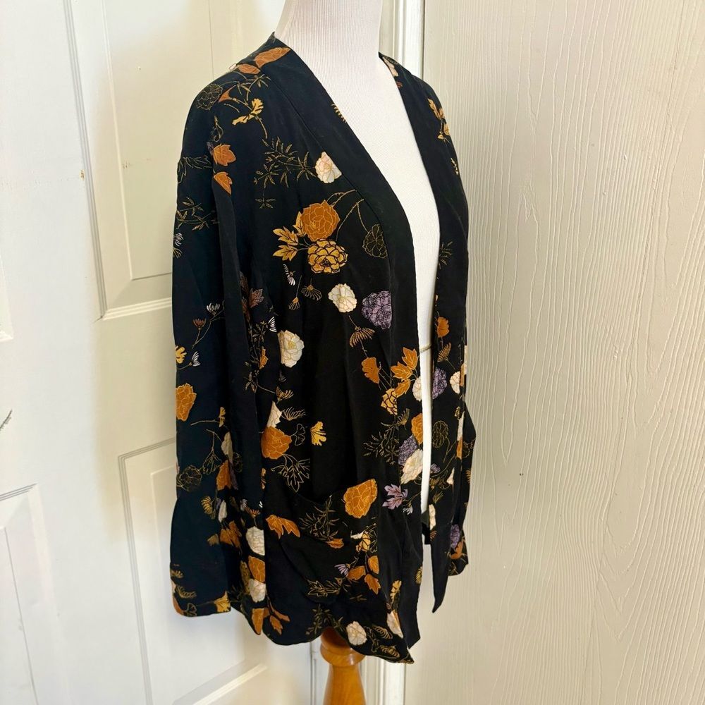Free People Wrap It Up Floral Jacket Kimono F3 - Picture 3 of 9